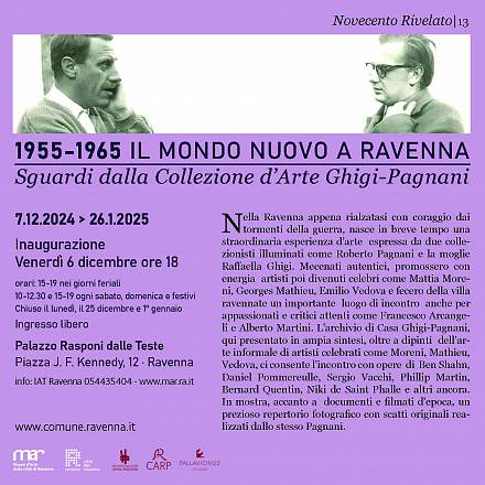 1955-1965.  il mondo nuovo a ravenna. sguardi dalla collezione d’arte ghigi_pagnani